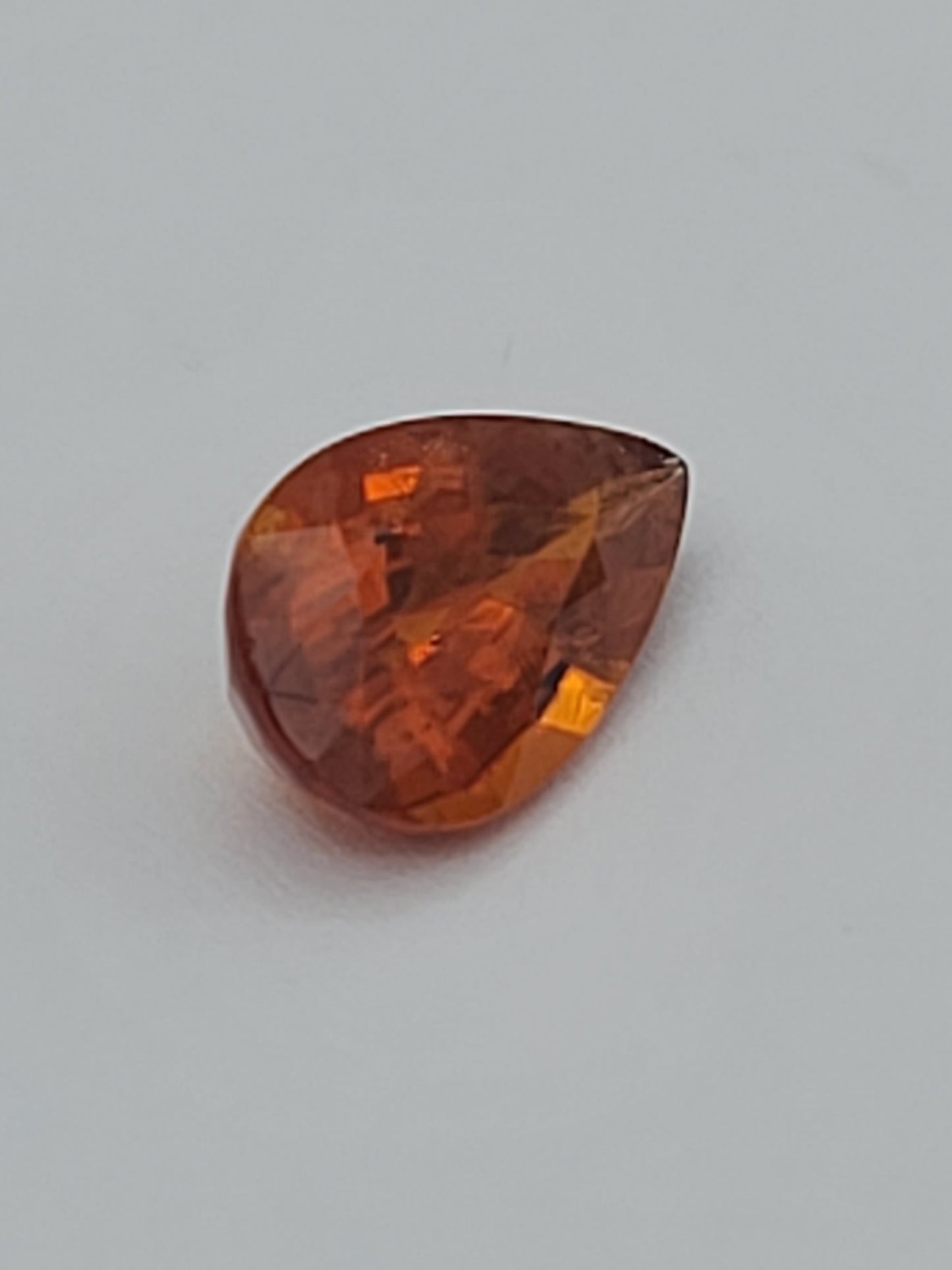4.08ct ETW Spessartine Garnet Gemstone - Pear Cut