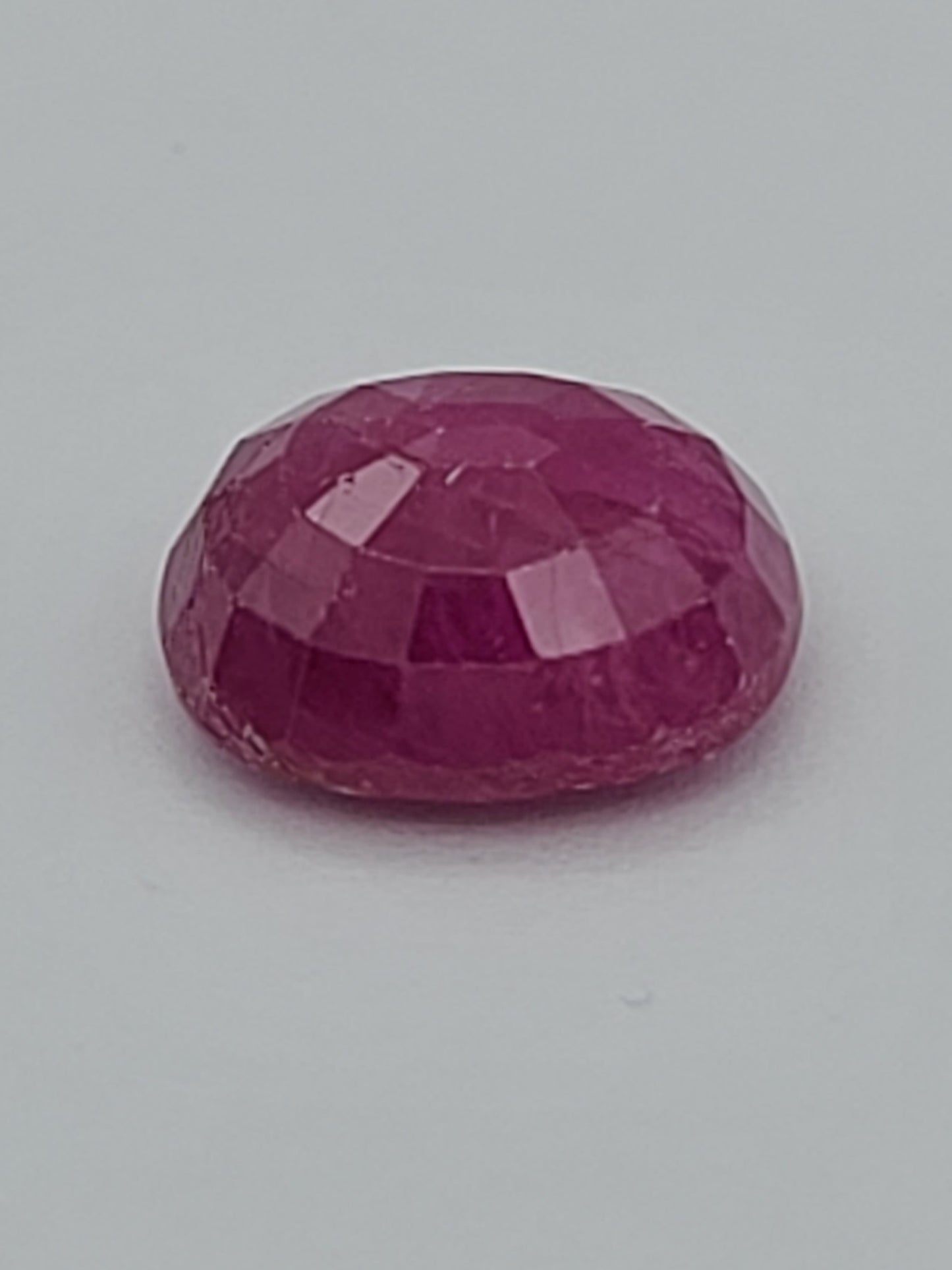 7.26ct ETW Ruby Gemstone - Cushion Cut - Color Enhanced