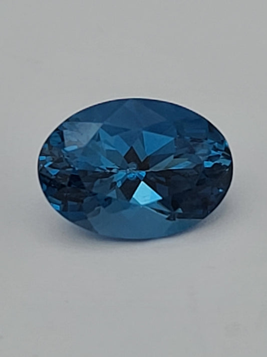 8.05ct ETW London Blue Topaz Gemstone - Oval Cut - DISCOUNTED