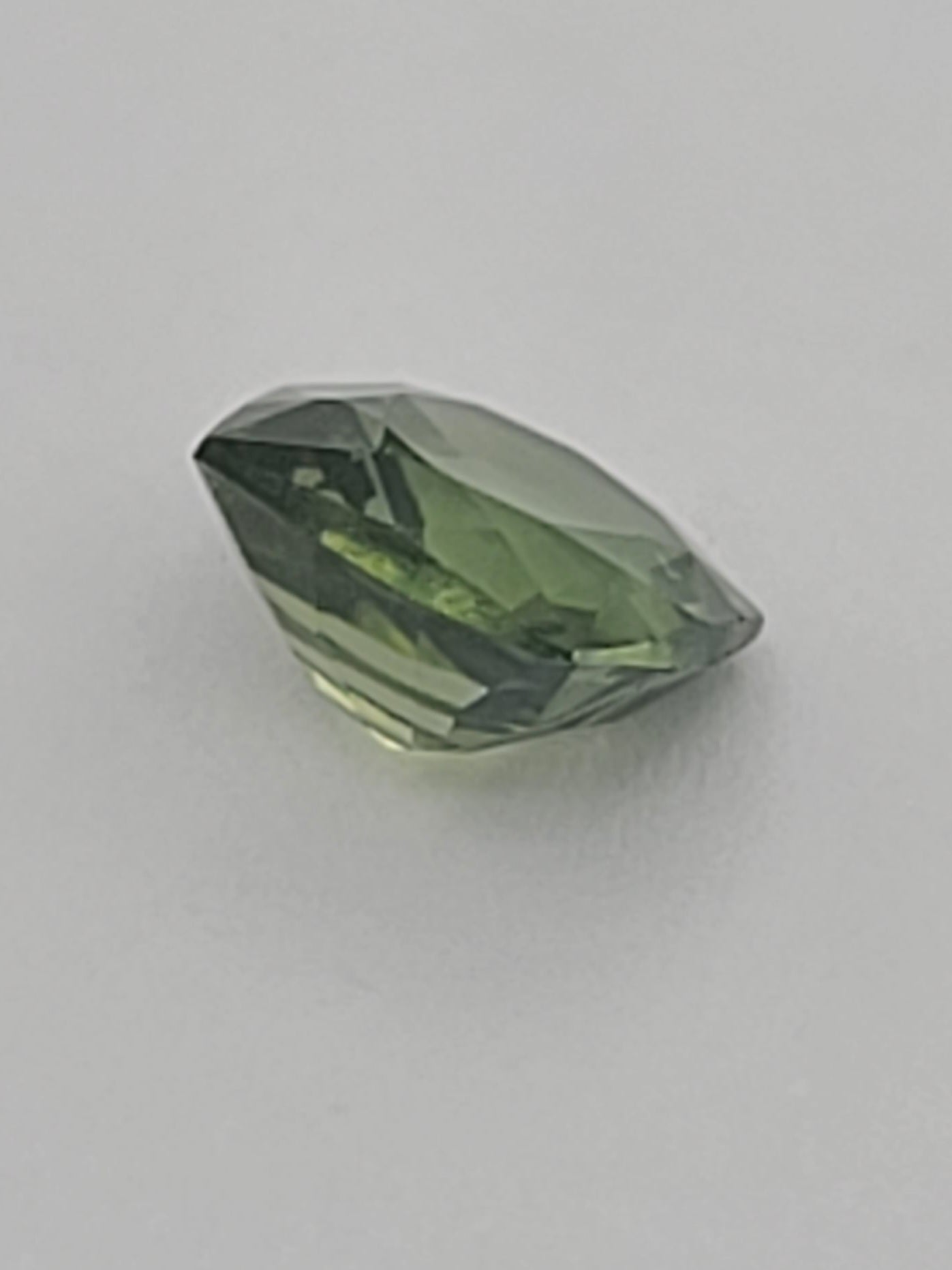 1.69ct ETW Green Zircon Gemstone - Cushion Cut