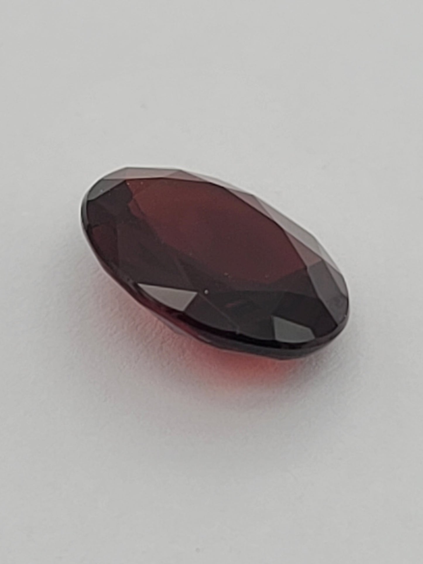 4.57ct ETW Red Garnet Gemstone - Oval Cut