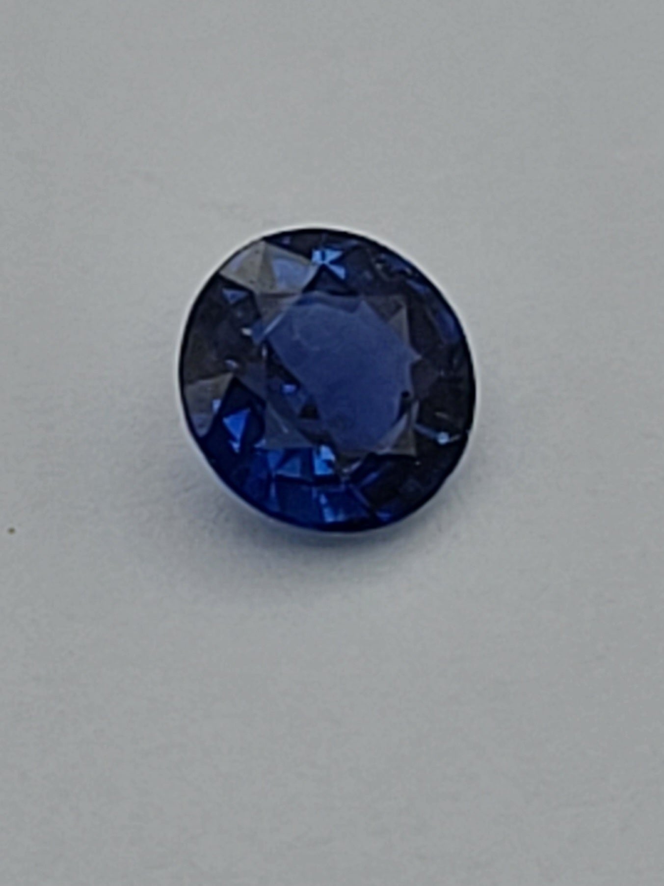 .58ct ETW Blue Sapphire Gemstone - Round Cut