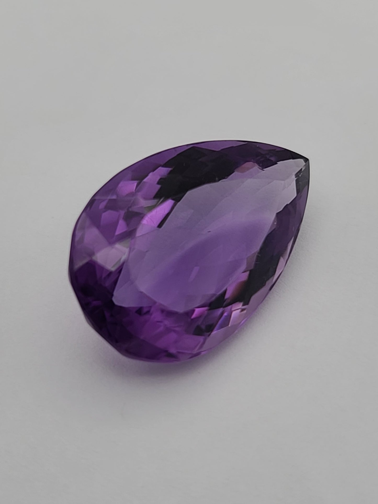 29.49ct ETW Natural Amethyst Gemstone – Pear Cut