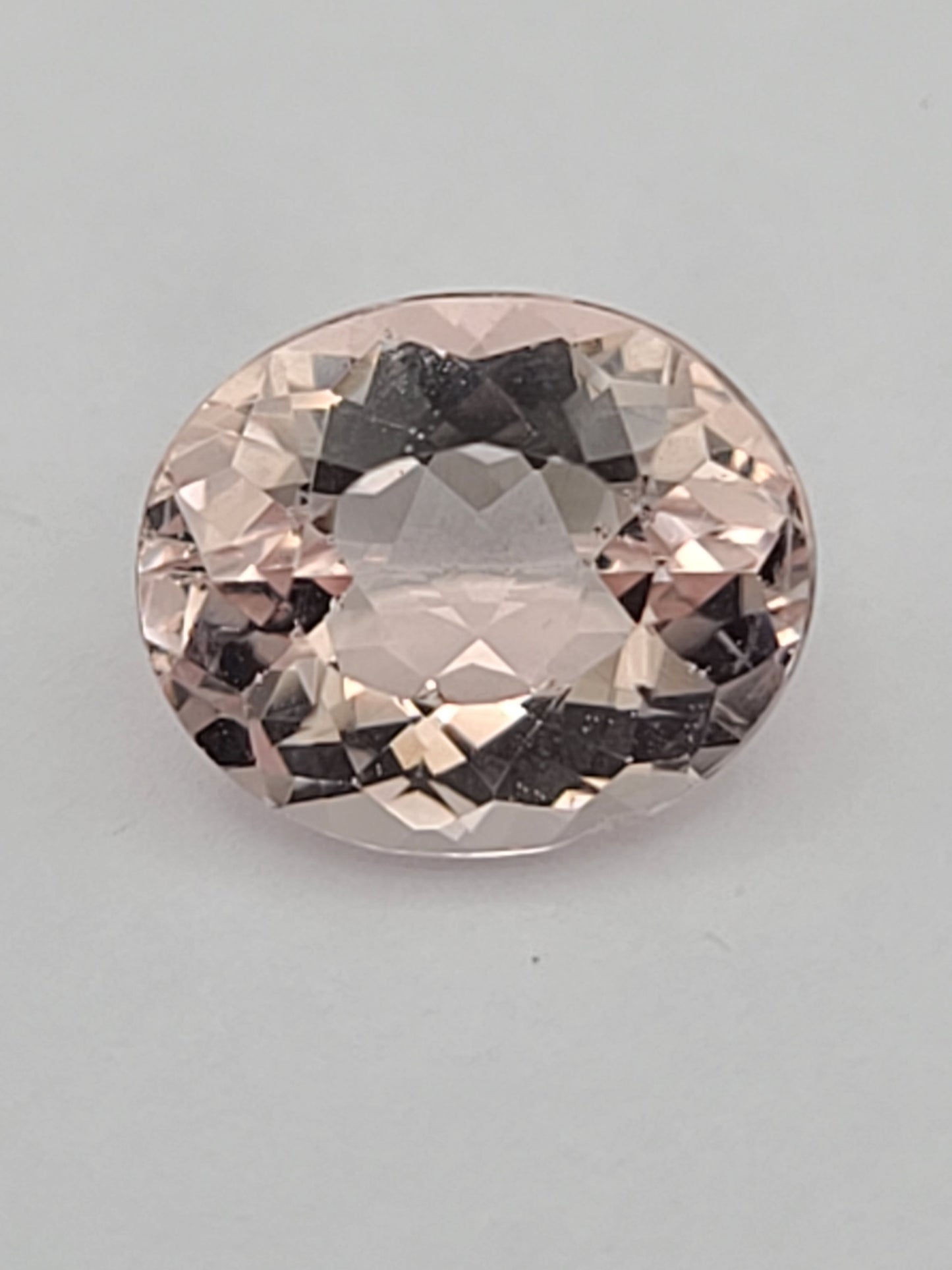 4.49ct ETW Morganite Gemstone - Oval Cut