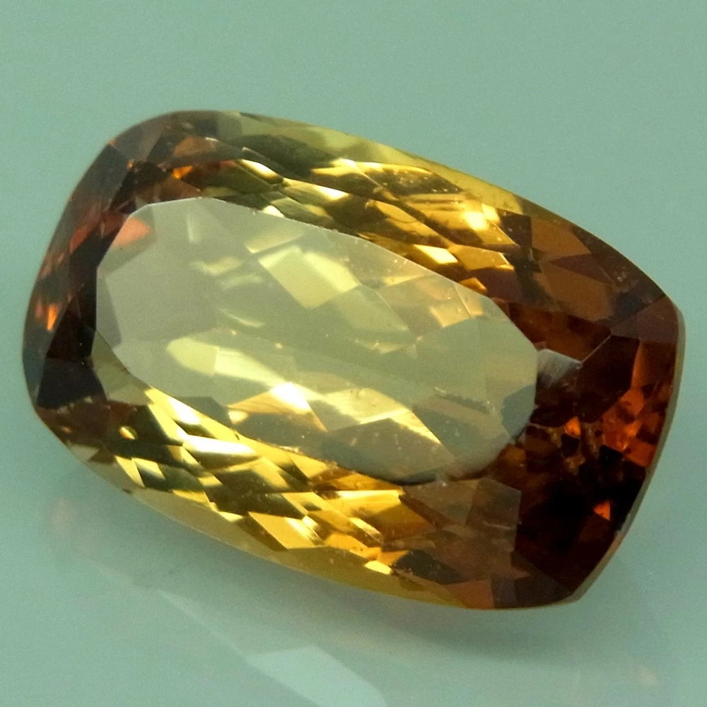 9.96ct ETW Apricot Peach Topaz Gemstone - Elongated Cushion Cut