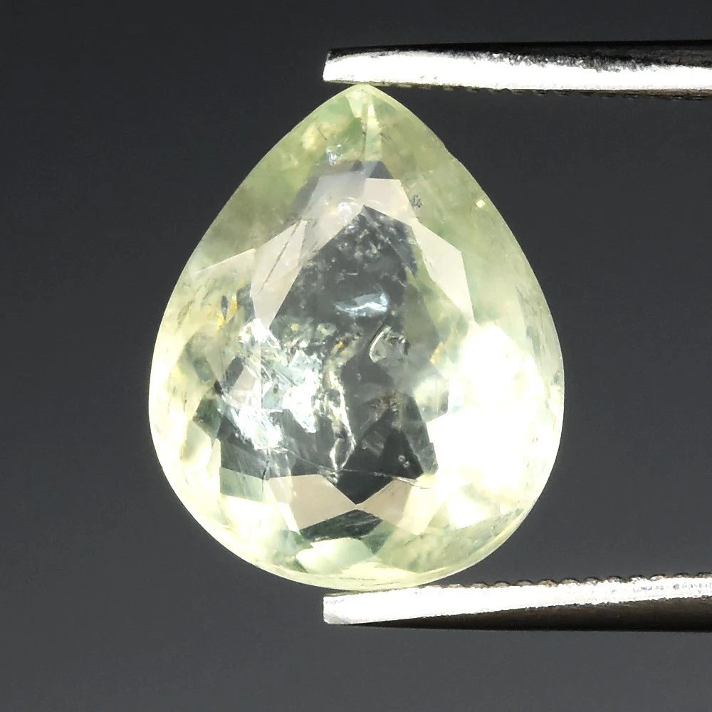 3.13ct ETW Green Tourmaline Gemstone – Pear Cut - DISCOUNTED