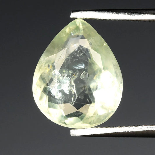 3.13ct ETW Green Tourmaline Gemstone – Pear Cut - DISCOUNTED