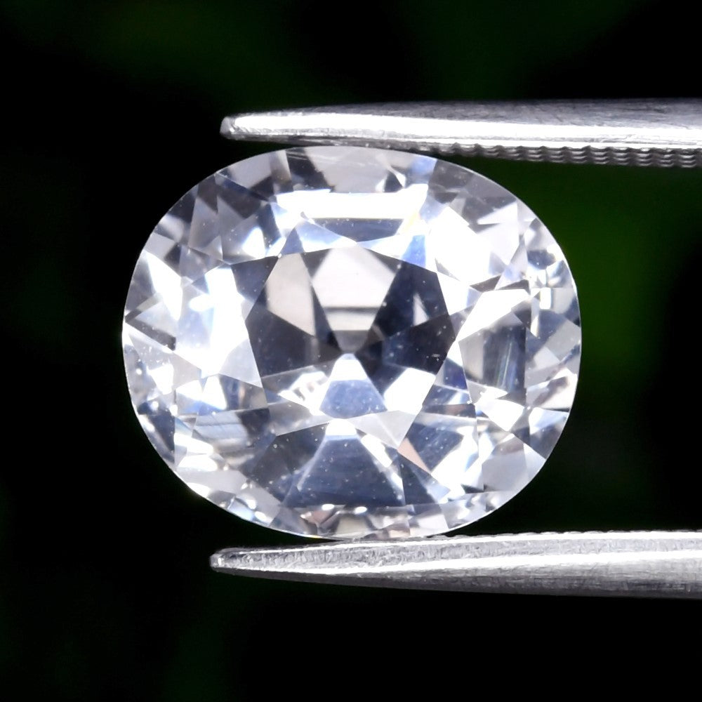 3.74ct ETW Earth-Mined White Goshenite Beryl – Oval Cut, Unheated