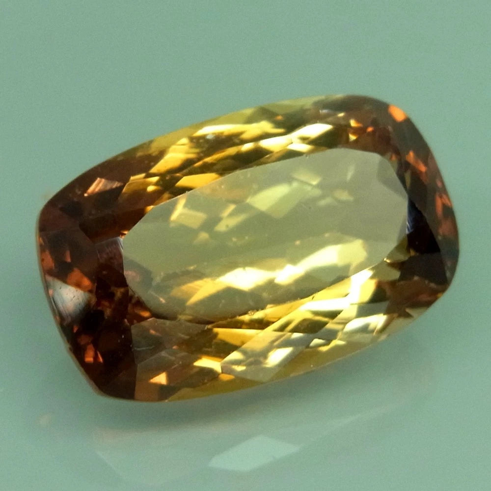 9.96ct ETW Apricot Peach Topaz Gemstone - Elongated Cushion Cut