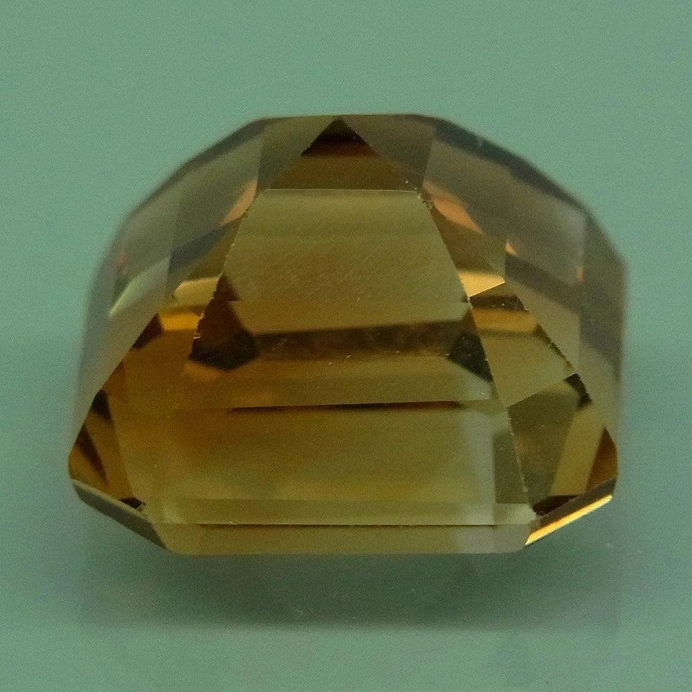6.77ct ETW Apricot Peach Topaz Gemstone - Brazil - Asscher Cut