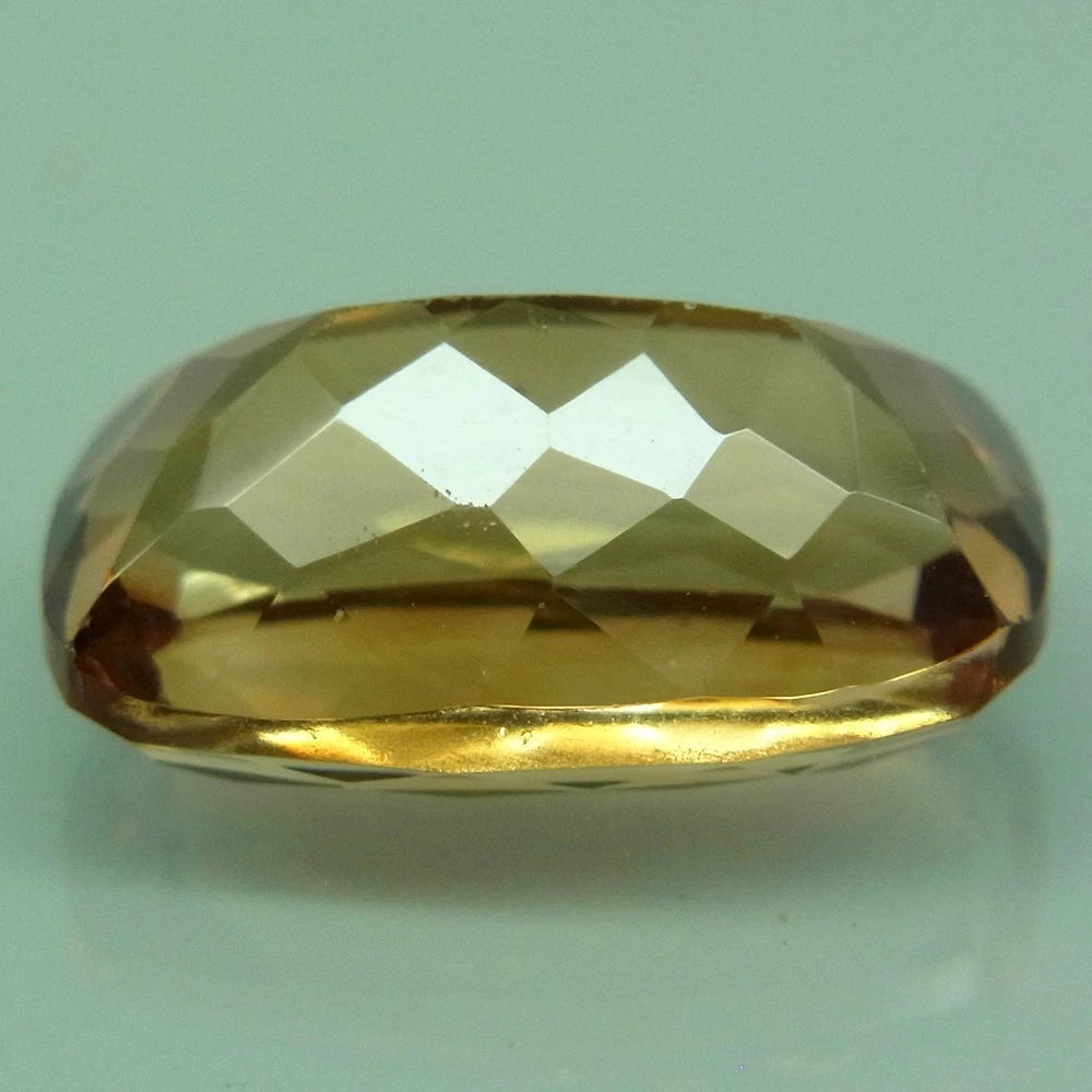 9.96ct ETW Apricot Peach Topaz Gemstone - Elongated Cushion Cut