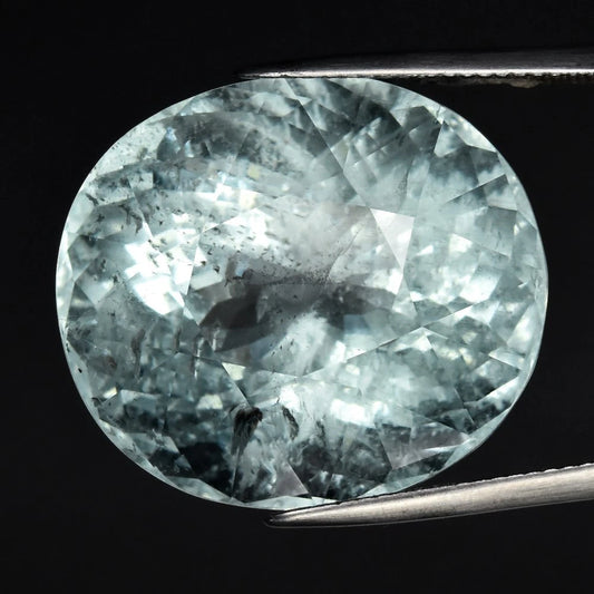 50.53ct ETW Natural Aquamarine - Unheated - Oval Cut