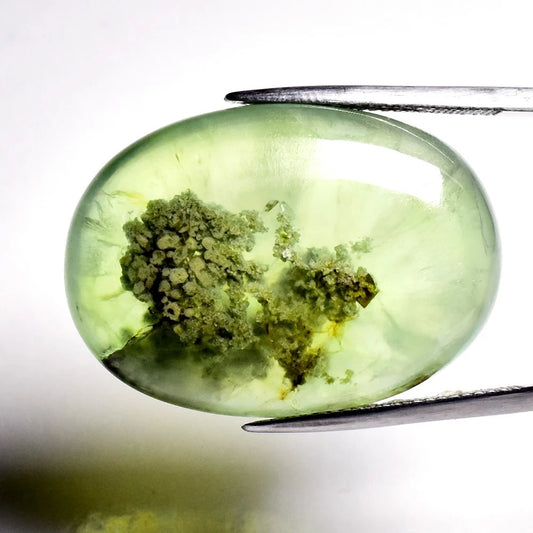 55.27ct ETW Prehnite Gemstone - Oval Cut