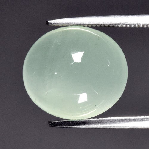 6.11ct ETW Earth-Mined Bluish Green Aquamarine – Oval Cabochon, Unheated
