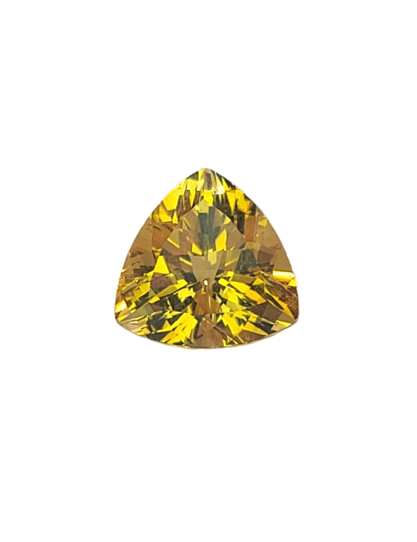 6.55ct ETW Natural Citrine Gemstone - Trillion Cut