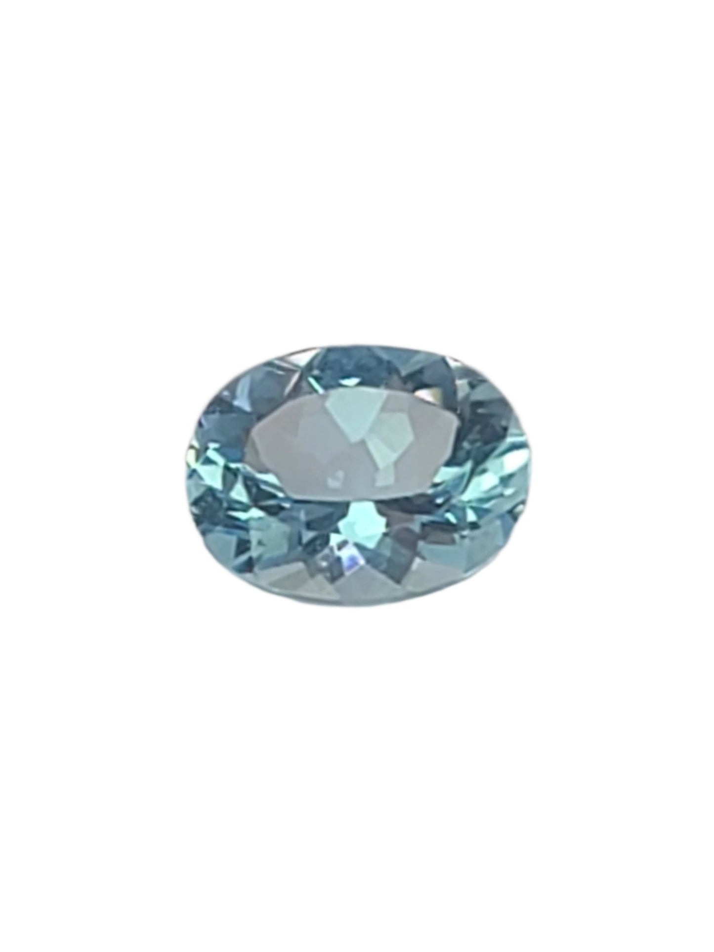 1.64ct ETW Natural Aquamarine Gemstone - Oval Cut