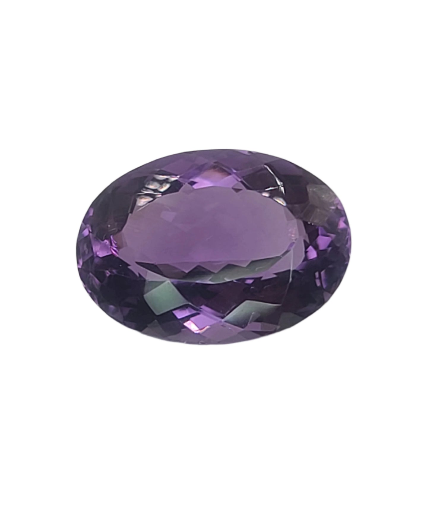 17.86ct ETW Natural Amethyst Gemstone - Oval Cut