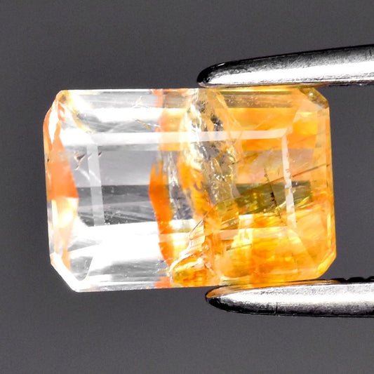 1.09ct ETW Bi-Color Tourmaline Gemstone – Octagon Cut