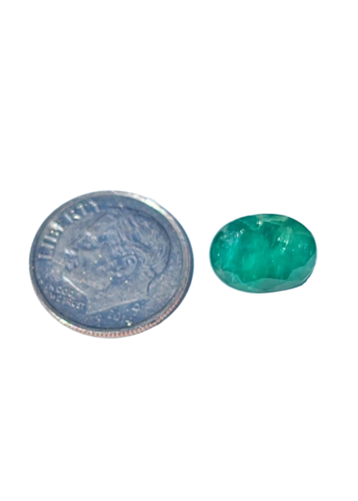 3.63ct ETW Earth-Mined Emerald – Oval Cut