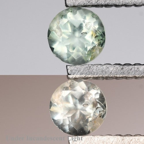 0.14ct ETW Earth-Mined Green Alexandrite – Round Cut, Unheated