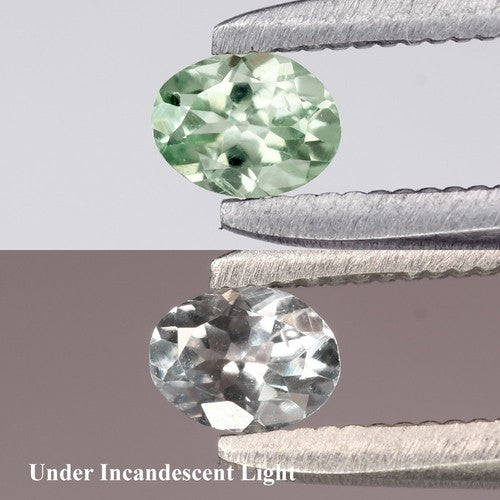 0.16ct ETW Earth-Mined Green Alexandrite – Oval Cut, Unheated
