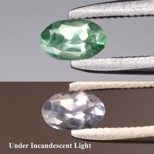 0.20ct ETW Green Alexandrite Gemstone – Oval Cut