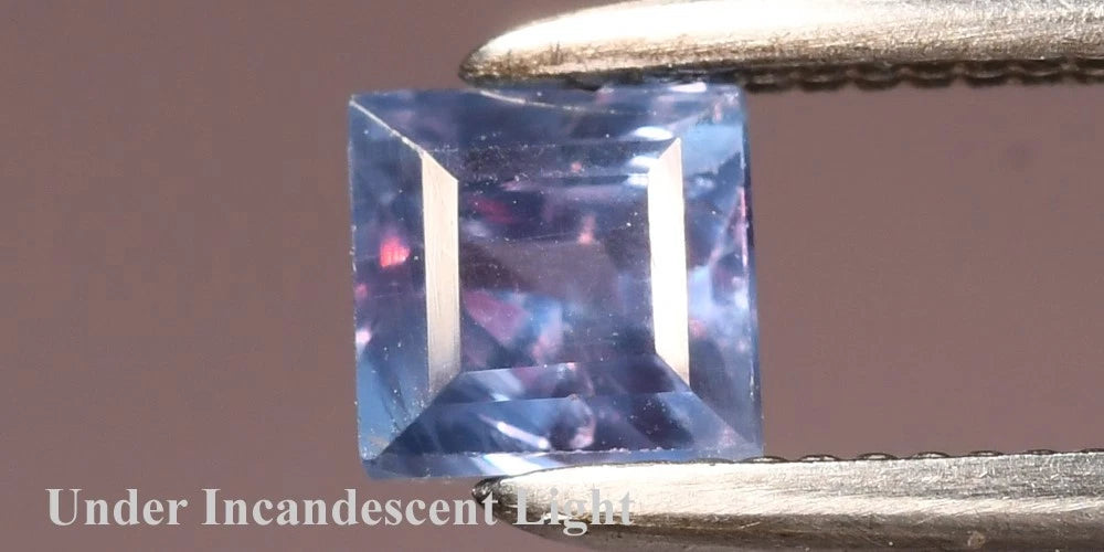 0.43ct ETW Green Alexandrite Gemstone – Square Cut - DISCOUNTED