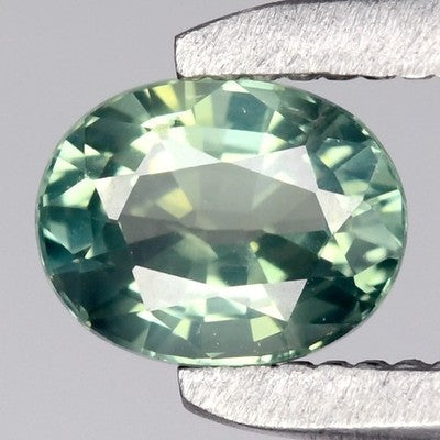 0.50ct ETW Earth-Mined Bluish Green Sapphire – Oval Cut, Unheated