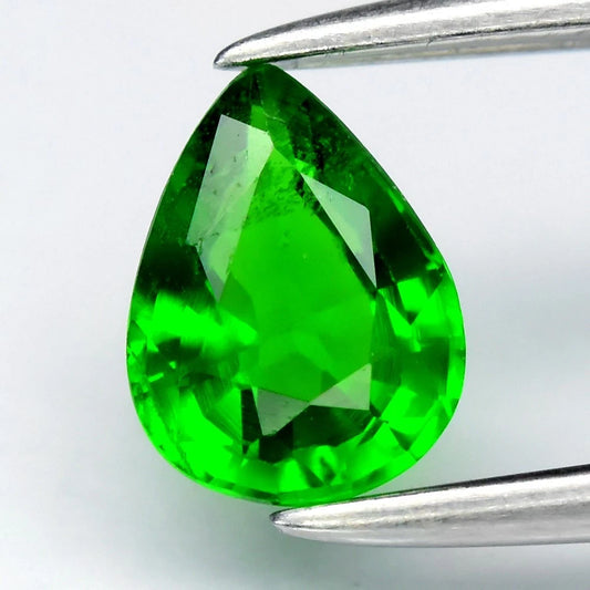 0.50ct ETW Green Tsavorite Garnet Gemstone – Pear Cut
