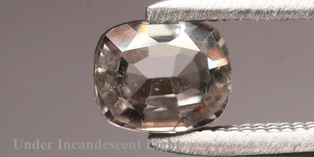 0.55ct ETW Color Change Diaspore Gemstone – Cushion Cut