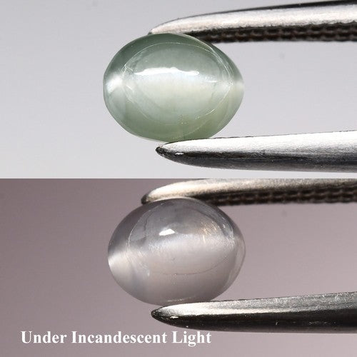 0.56ct ETW Earth-Mined Cat's Eye Alexandrite – Oval Cabochon, Unheated