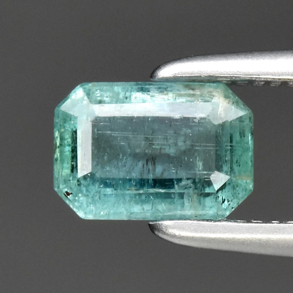 0.60ct ETW Earth-Mined Bluish Green Emerald – Octagon Cut