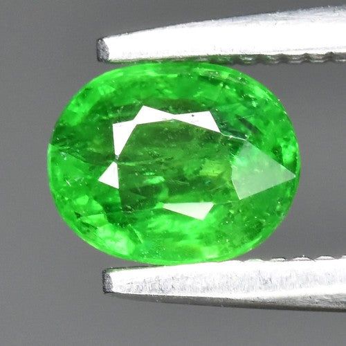0.61ct ETW Earth-Mined Green Tsavorite Garnet – Oval Cut, Unheated