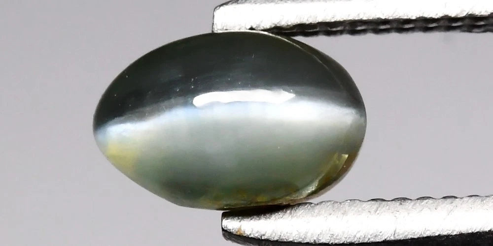 0.72ct ETW Cat's Eye Alexandrite Gemstone – Oval Cabochon