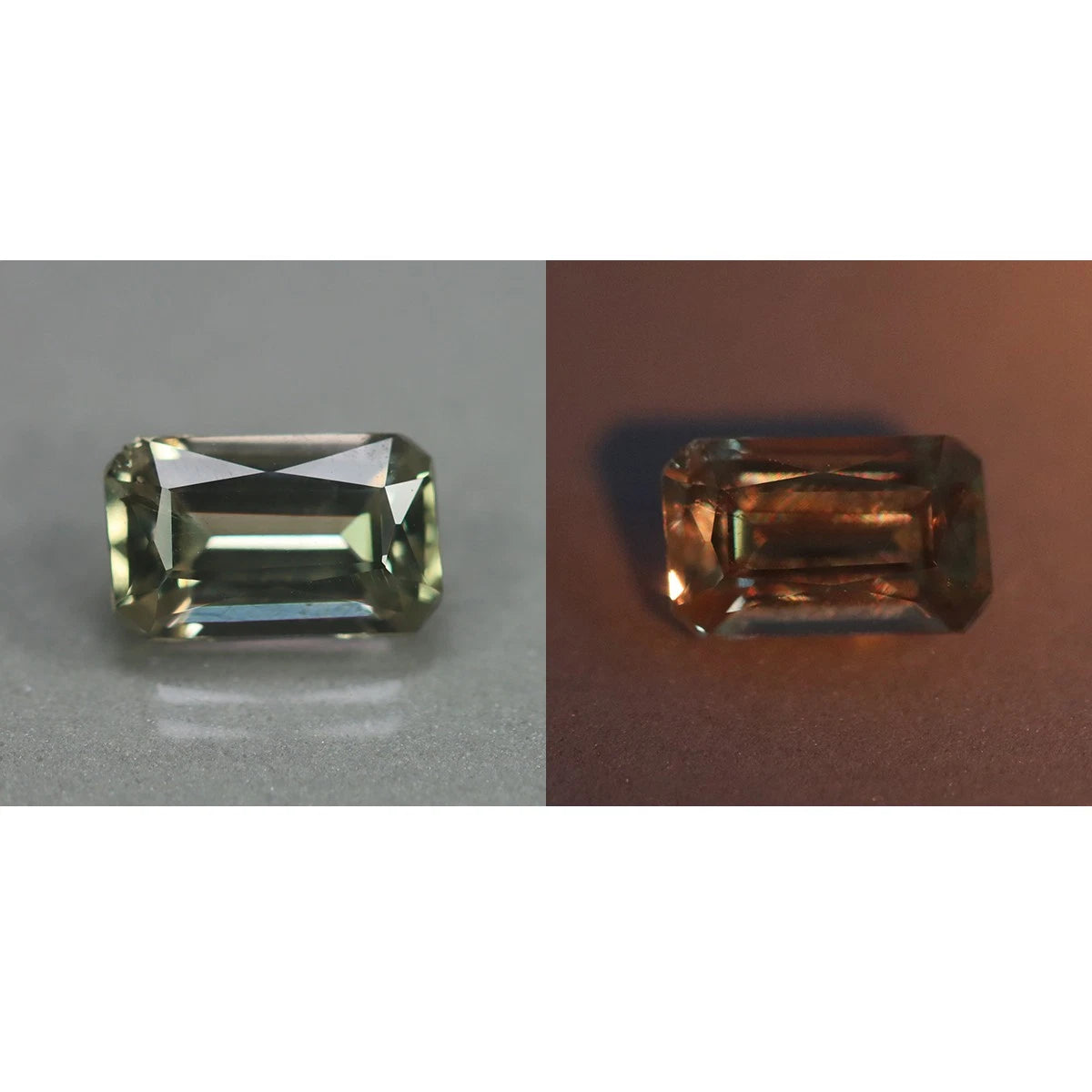 0.76ct ETW Earth-Mined Color Change Diaspore – Unheated