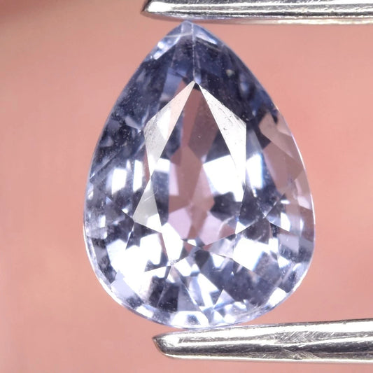0.98ct ETW Purple Spinel Gemstone - Untreated - Pear Cut