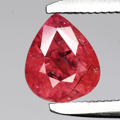 1.01ct ETW Orangish Pink Sapphire Gemstone - Pear Cut - DISCOUNTED