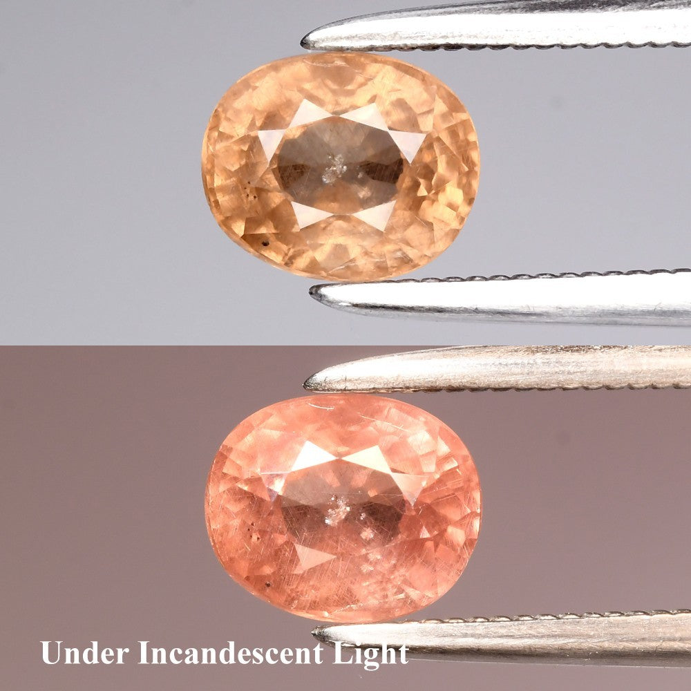 1.07ct ETW Color Change Garnet Gemstone – Oval Cut