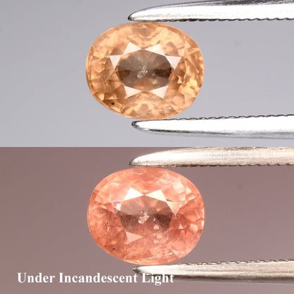 1.07ct ETW Color Change Garnet Gemstone – Oval Cut