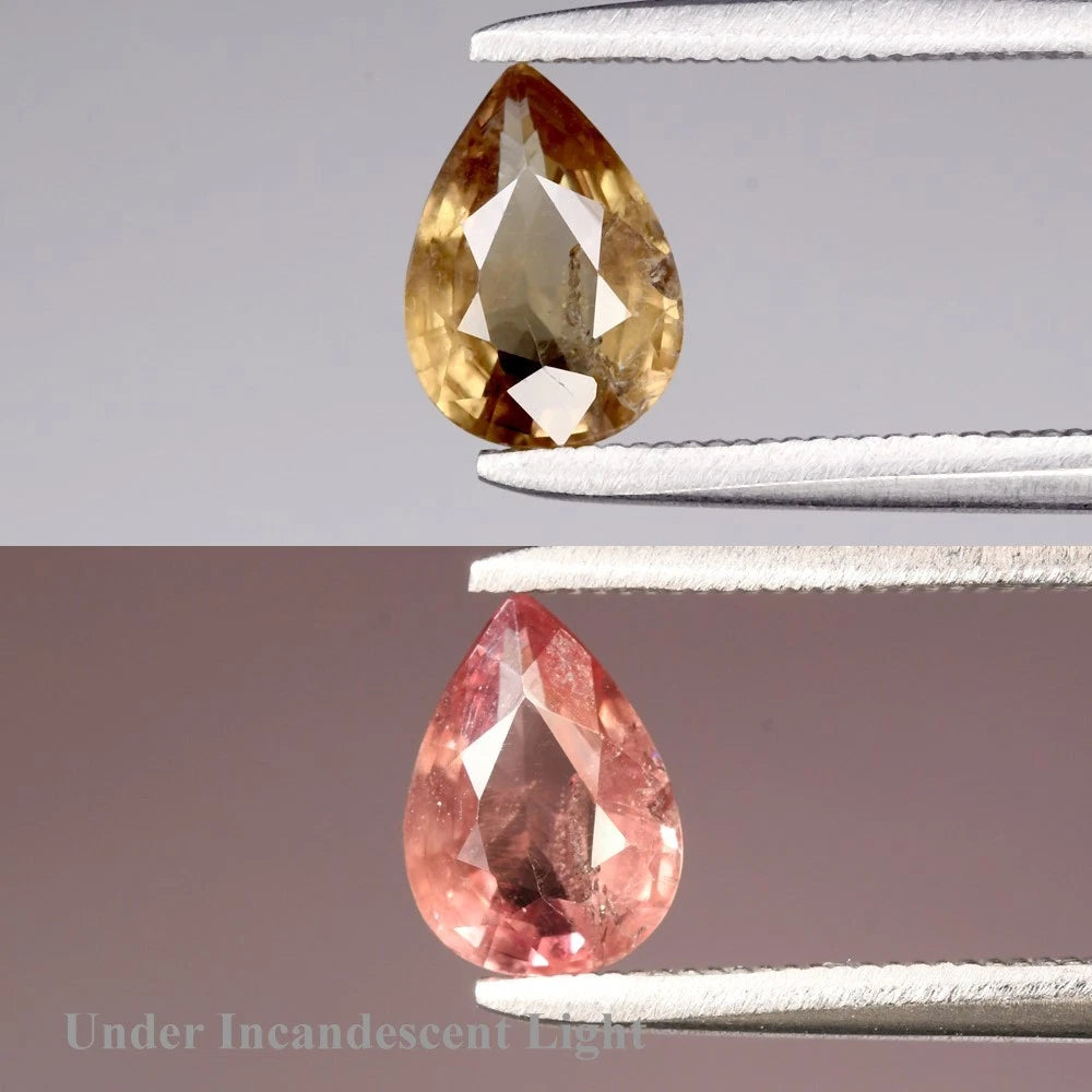 1.07ct ETW Color Change Garnet Gemstone – Pear Cut