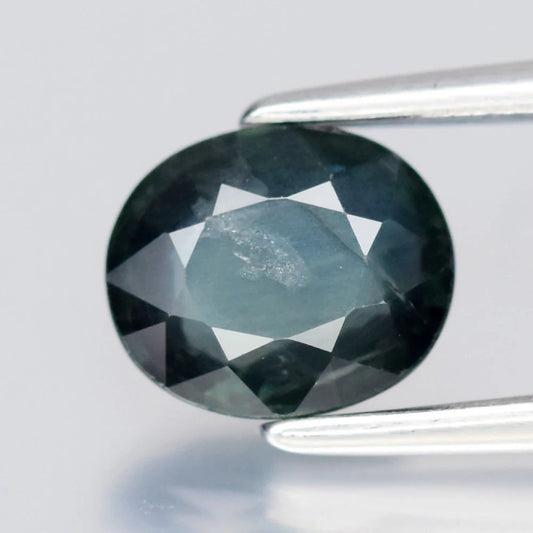 1.10ct ETW Earth-Mined Blue Green Sapphire – Oval Cut