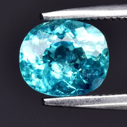 1.13ct ETW Earth-Mined Blue Apatite – Cushion Cut, Unheated