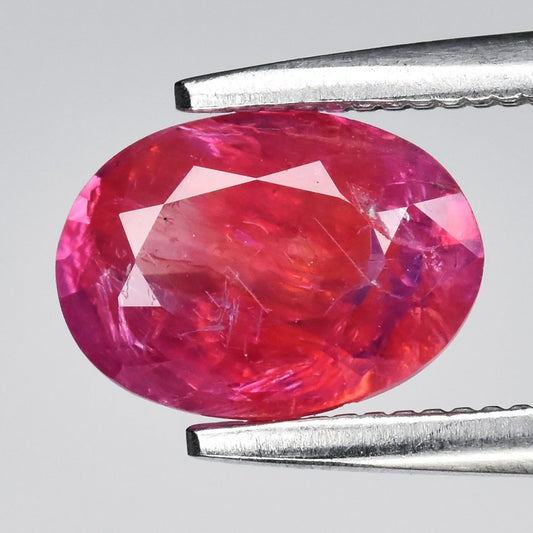 1.20ct ETW Purplish Pink Sapphire Gemstone - Oval Cut - DISCOUNTED
