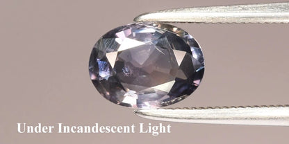 1.21ct ETW Earth-Mined Color Change Sapphire – Oval Cut, Unheated
