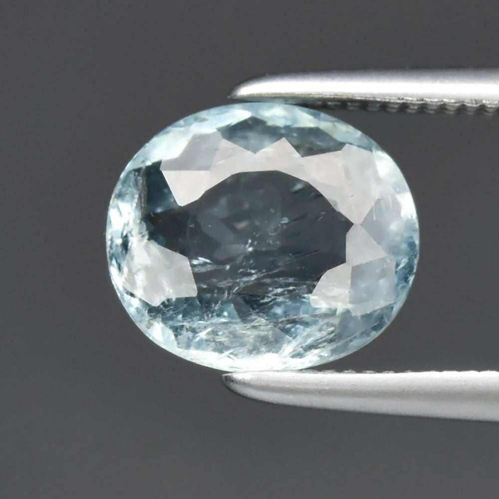 1.23ct ETW Earth-Mined Bluish Green Tourmaline – Oval Cut, Unheated