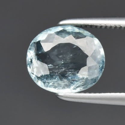 1.23ct ETW Earth-Mined Bluish Green Tourmaline – Oval Cut, Unheated