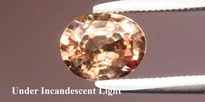 1.25ct ETW Color Change Garnet Gemstone – Oval Cut