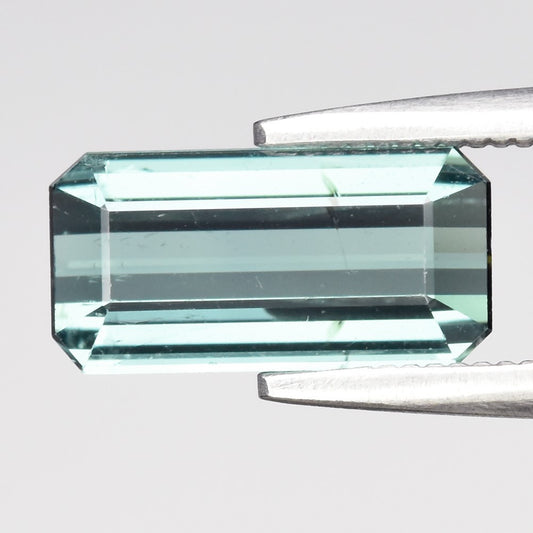 1.30ct ETW Greenish Blue Tourmaline Gemstone – Octagon Cut