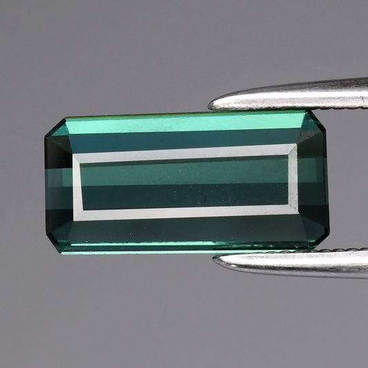 1.35ct ETW Earth-Mined Green Tourmaline – Octagon Cut, Unheated