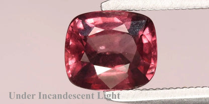 1.36ct ETW Color Change Garnet Gemstone – Cushion Cut